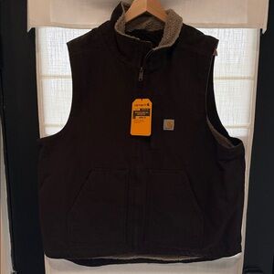 Carhartt Dark Brown Sherpa Vest